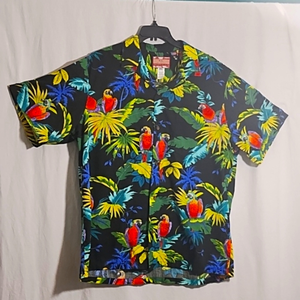 Big and Tall RJC Men's Hawaiian Size 2XL Shirt.Made in Hawaii USA Style 102C
